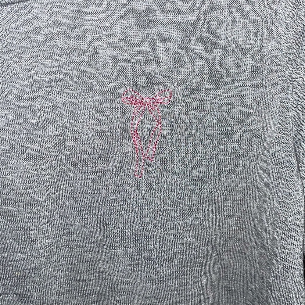 Victoria’s Secret Sequins Bow Lightweight Sweater - Picture 2 of 3